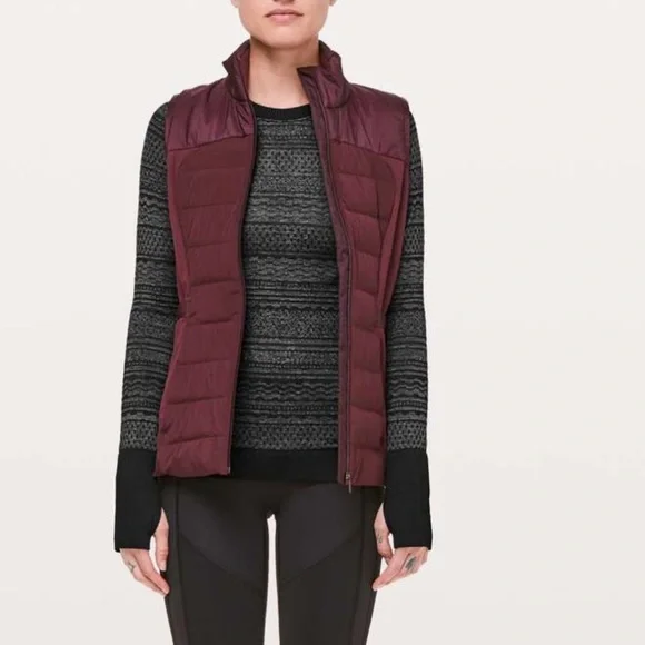 Lululemon Rest Less Pullover size 6 Black/ White (Third Release) Long Sleeve - Picture 3 of 13